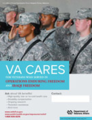 Thumbnail of VA Cares poster OEF/OIF - Soldiers