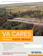 Thumbnail of VA Cares poster Agent Orange - Helicopter
