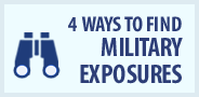 Four ways to find military exposures