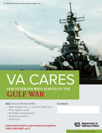Thumbnail of VA Cares poster Gulf War - Missile