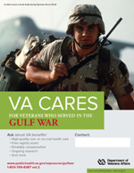 Thumbnail of VA Cares poster Gulf War - Soldier