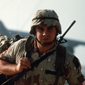 Gulf War soldier in combat gear